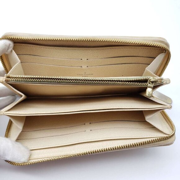 100% Authentic Louis Vuitton Damier Azur Zippy Zip Wallet - Picture 13 of 16